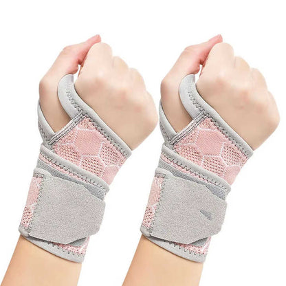 2 Pairs Breathable Sports Wrist Support Wrap - Fitness Gym Wristband for Injury Prevention