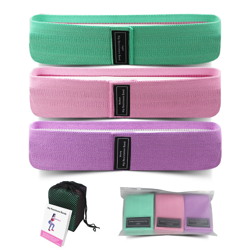 Fabric Resistance Bands Set - 3 Levels Non-Slip Hip Bands for Strength Training