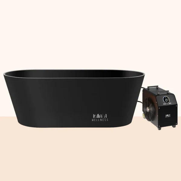 Käldr Ice Bath with WiFi-Controlled Chiller in Matte Black